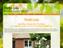 Tablet Screenshot of marlpitlodge.co.uk